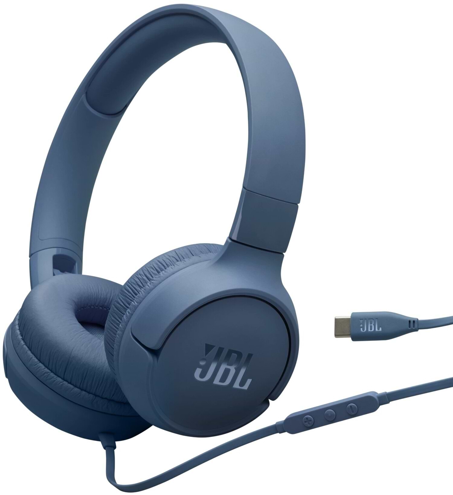 Наушники накладные проводные JBL Tune 520C USB-C Blue (JBLT520CBLU) - Фото 1