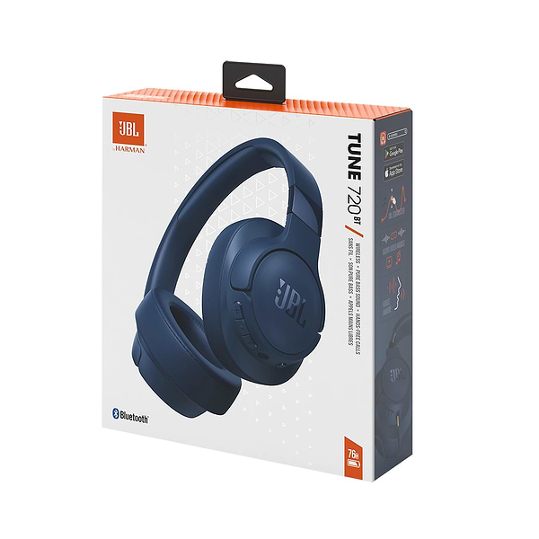 Фото - Навушники повнорозмірні бездротові JBL Tune 720BT Blue(JBLT720BTBLU)