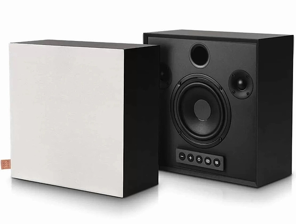 Фото - Акустична система стаціонарна MOREL Hogtalare - Black Cabinet With White Grill (EU)