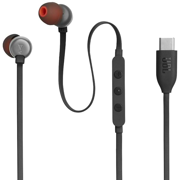 Фото - Навушники вкладиші дротові JBL Tune 310C USB-C Black (JBLT310CBLK)