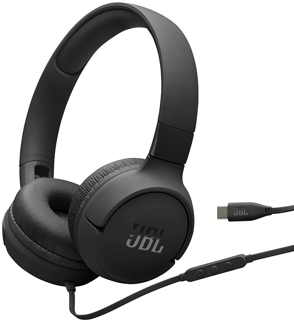 Фото - Навушники накладні дротові JBL Tune 520C USB-C Black (JBLT520CBLK)