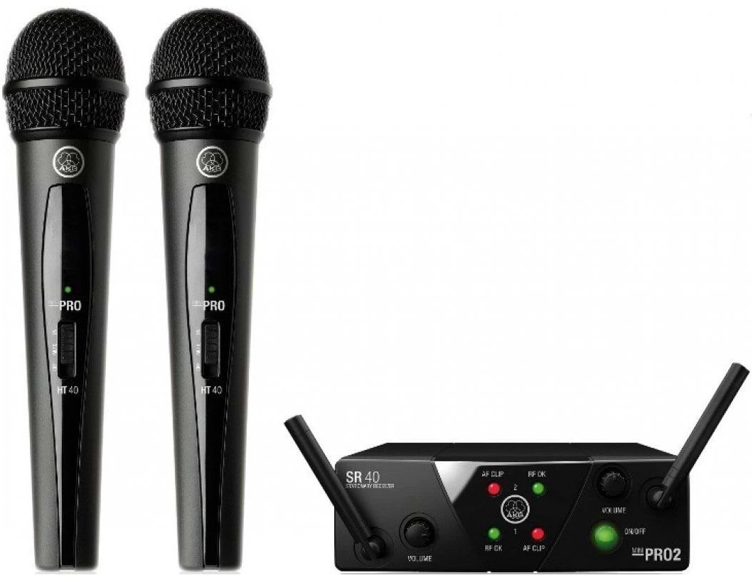 Микрофон вокальный беспроводной AKG WMS40 Mini2 Vocal Set BD US45A/C EU/US/UK - Фото 1