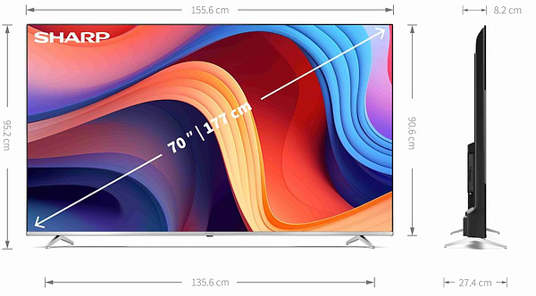 Фото - Телевизор Sharp 4T-C70GP6260ES
