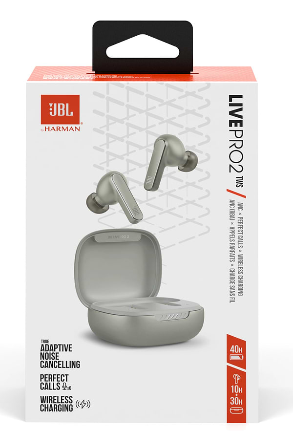 Фото - Наушники вкладыши беспроводные TWS JBL Live Pro 2 Silver (JBLLIVEPRO2TWSSIL)