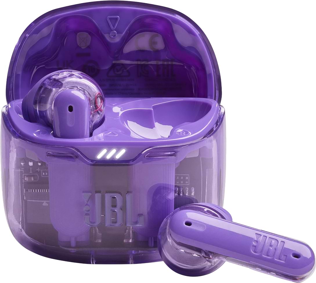 Навушники вкладиші бездротові TWS JBL Tune Flex Ghost Purple (JBLTFLEXGPUR) - Фото 1