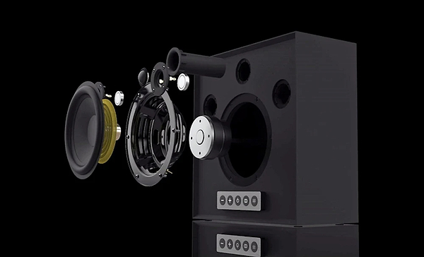 Фото - Акустична система стаціонарна MOREL Hogtalare - Black Cabinet With White Grill (EU)