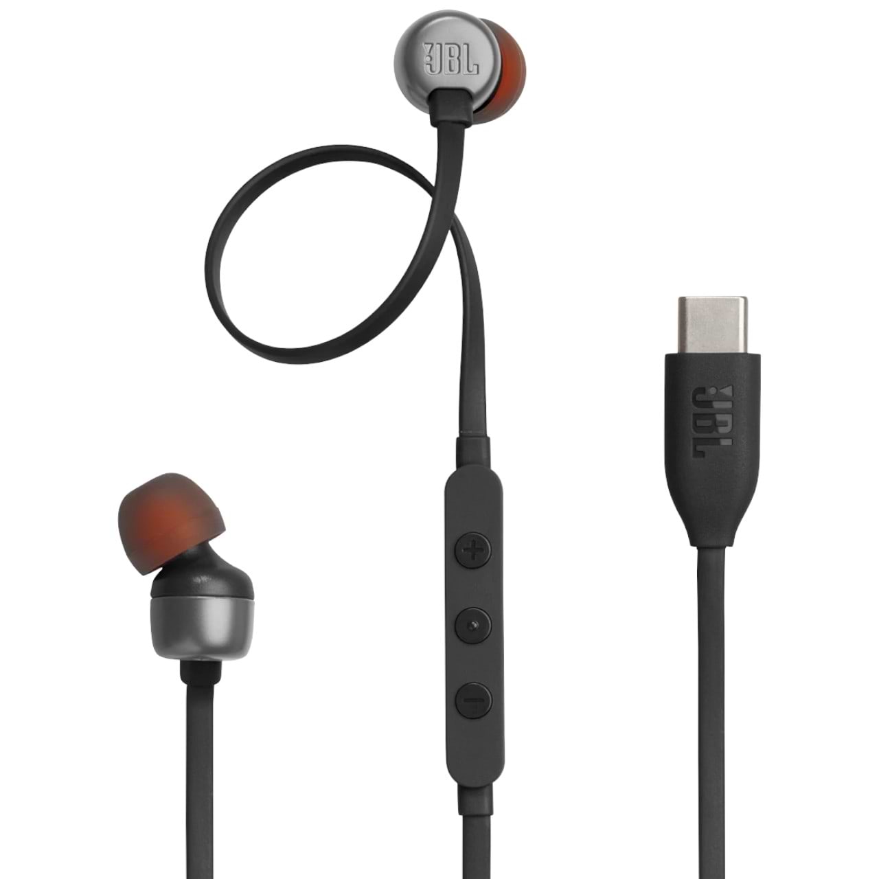 Наушники вкладыши проводные JBL Tune 310C USB-C Black (JBLT310CBLK) - Фото 1