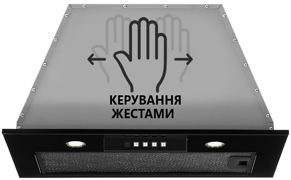 Фото - Витяжка вбудована Akpo WK-12 Neva 850 Black 60