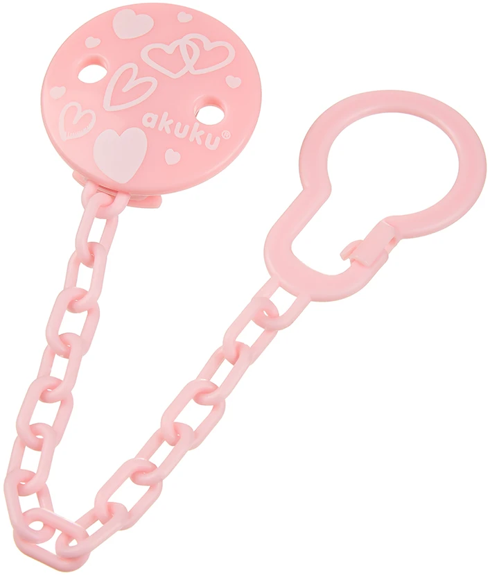 Держатель пустышек Akuku Pink (A0701)