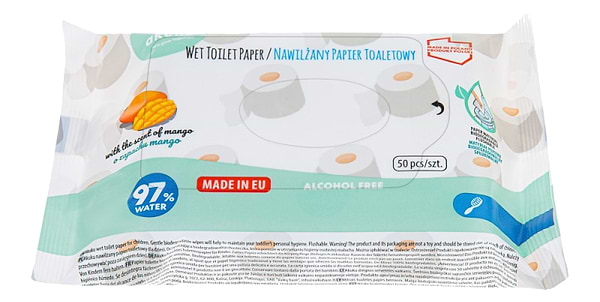 Фото - Влажная туалетная бумага Akuku A0030