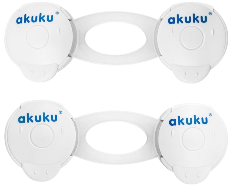 Блокіратор для шафи Akuku білий, 10 см (A0648)