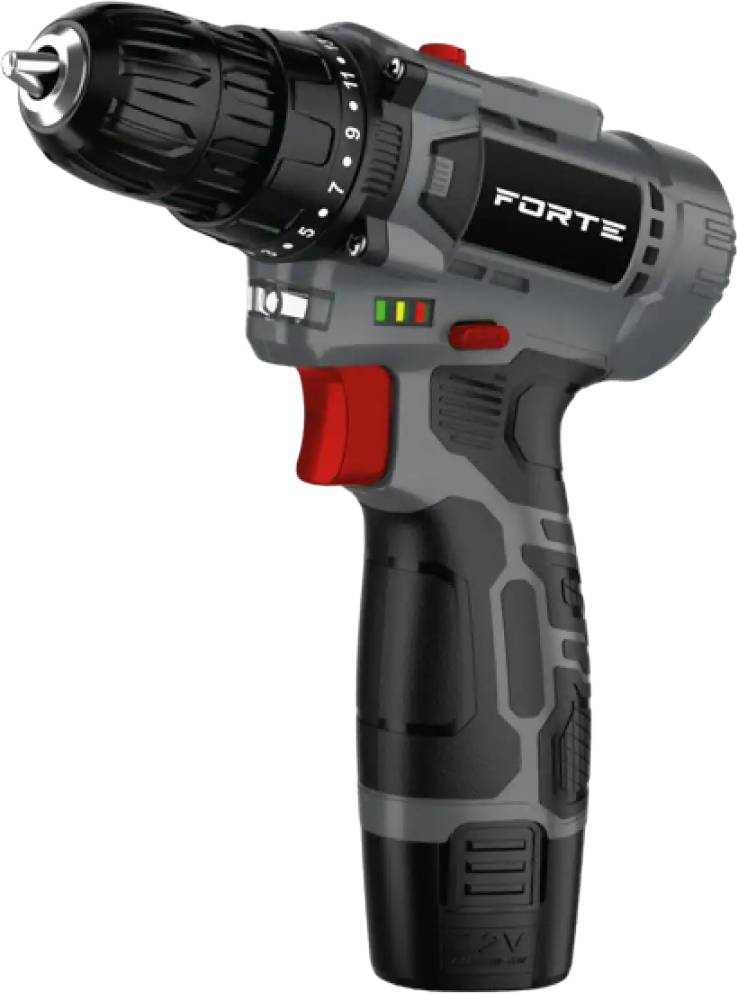 Дриль-шуруповерт Forte CD-12BC кейс з аксесуарами