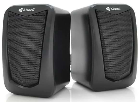 Фото - Комп'ютерна акустика звичайна 2.0 Kisonli KS-06/23408 Black Фото - Комп'ютерна акустика звичайна 2.0 Kisonli KS-06/23408 Black