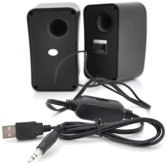 Фото - Комп'ютерна акустика звичайна 2.0 Kisonli KS-06/23408 Black