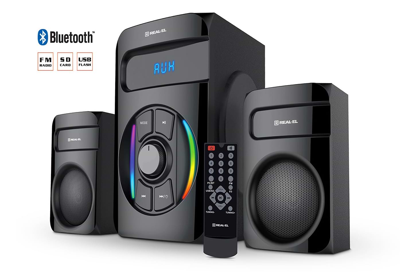 Комп'ютерна акустика 2.1 REAL-EL M-375 Black