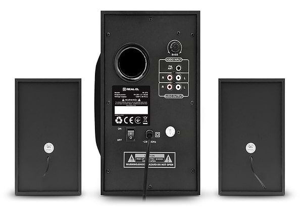 Фото - Комп'ютерна акустика 2.1 REAL-EL M-375 Black