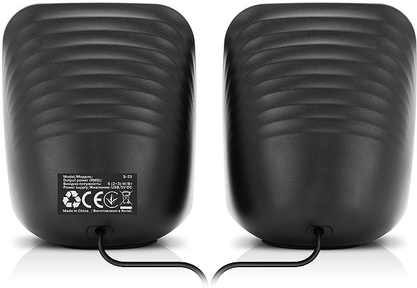 Фото - Комп'ютерна акустика компактна 2.0 REAL-EL S-25 Black (EL121100022)