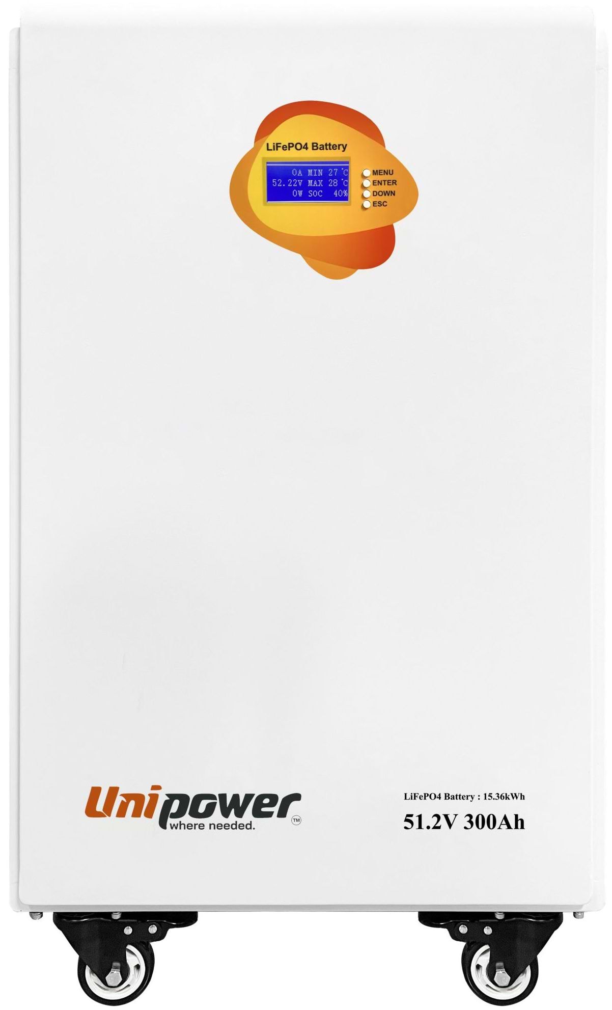 Батарея для солнечного инвертора UniPOWER AL-MB512300 300Ah / 15.36 кВт (un2693)