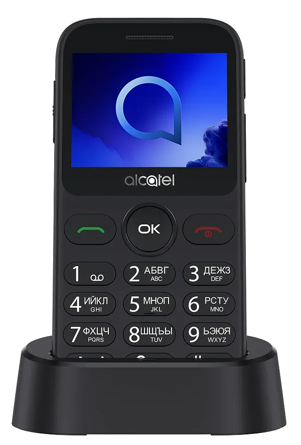 Фото - Мобильный телефон Alcatel 2019G Single Sim Black/Metallic Gray