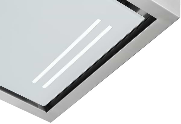Фото - Вытяжка встраиваемая GRANADO Alia 2914-1800 Inox White Glass