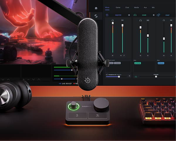 Фото - Мікрофон до комп'ютера SteelSeries Alias Pro (61597)