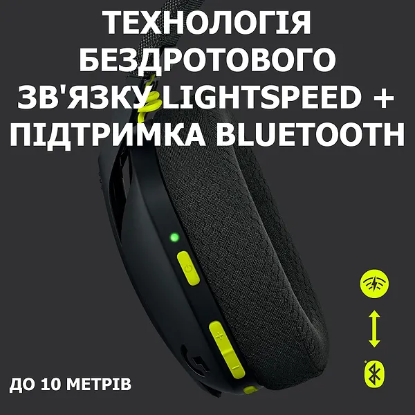 Фото - Уцінка - Гарнітура бездротова ігрова Logitech G435 Black (981-001050) #