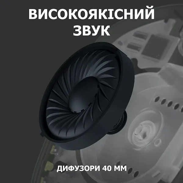 Фото - Уцінка - Гарнітура бездротова ігрова Logitech G435 Black (981-001050) #
