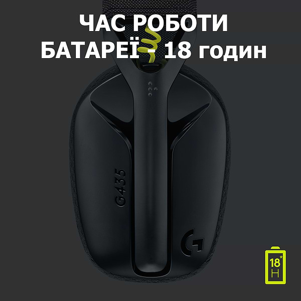 Фото - Уцінка - Гарнітура бездротова ігрова Logitech G435 Black (981-001050) #