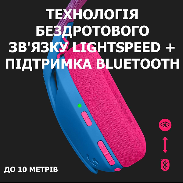 Фото - Гарнітура бездротова ігрова Logitech G435 Blue (981-001062)