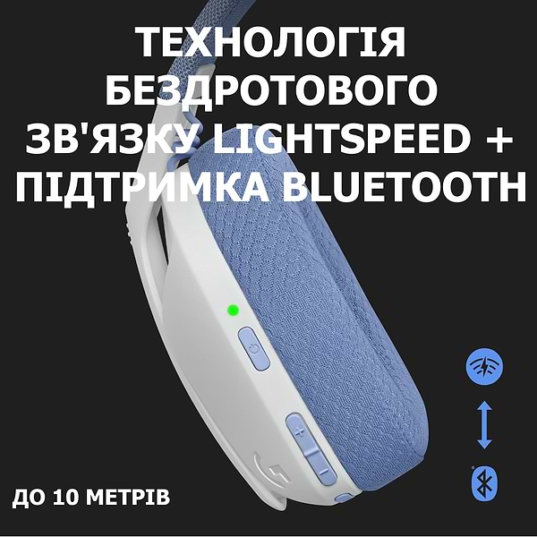 Фото - Уценка - Гарнитура беспроводная игровая Logitech G435 White (981-001074)