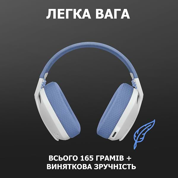 Фото - Уценка - Гарнитура беспроводная игровая Logitech G435 White (981-001074)