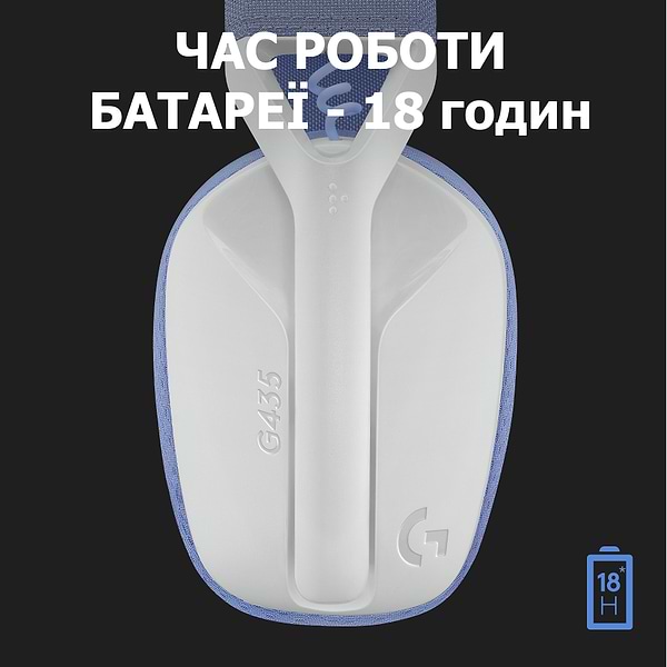 Фото - Уценка - Гарнитура беспроводная игровая Logitech G435 White (981-001074)