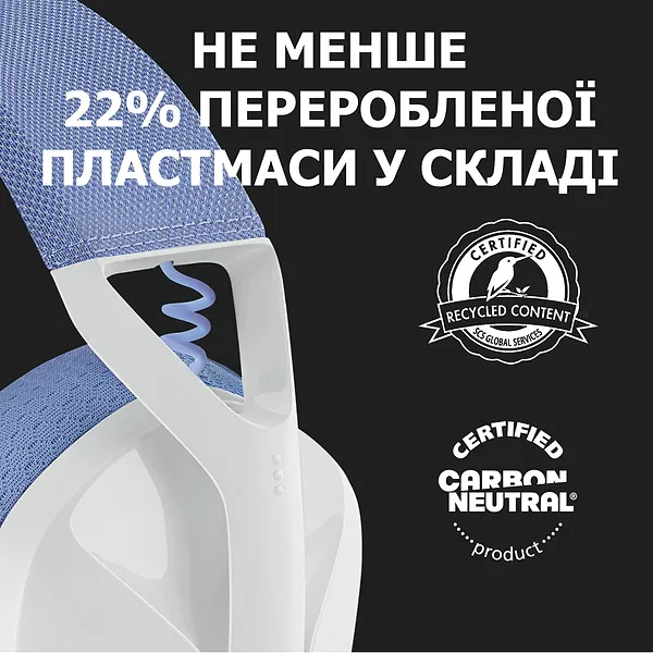 Фото - Уценка - Гарнитура беспроводная игровая Logitech G435 White (981-001074)