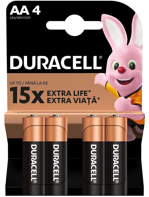 Фото - Батарейка тип AA Duracell MN-1500  (LR-06) 4шт. Блистер