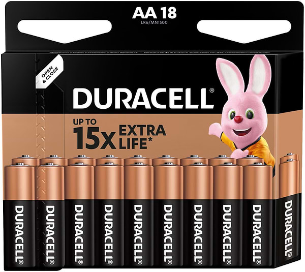Фото - Батарейка тип AA Duracell MN1500 (LR06) 1х18 шт. (5002770)