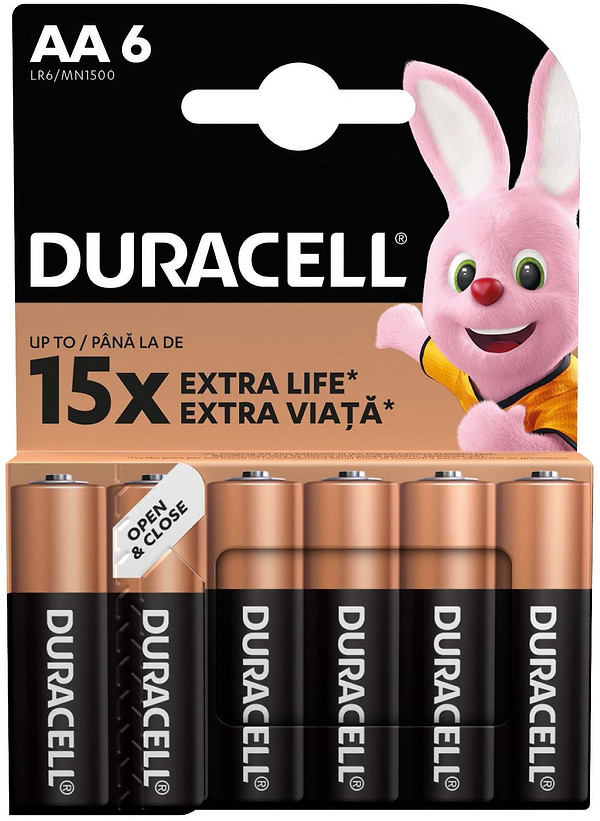 Фото - Батарейка тип AA Duracell MN1500 (LR06) 6шт