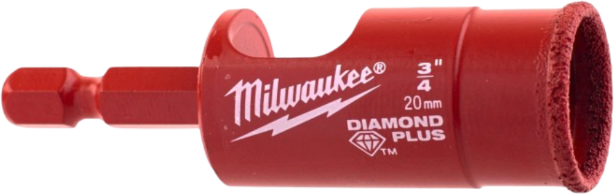 Коронка по керамограніту Milwaukee Diamond Plus 20 мм (49560515)