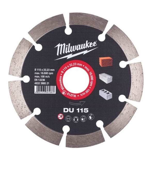 Диск алмазный Milwaukee DU 125 125 мм (4932399522)