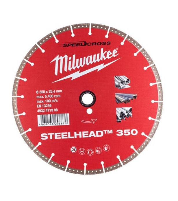 Диск алмазный Milwaukee Steelhead 350 350 мм (4932471988)