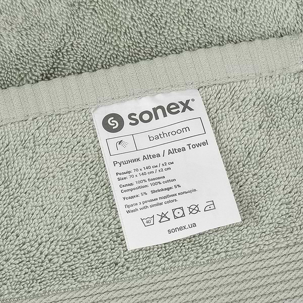 Фото - Рушник банний Sonex 70x140 см Altea Евкаліпт (SO102509)