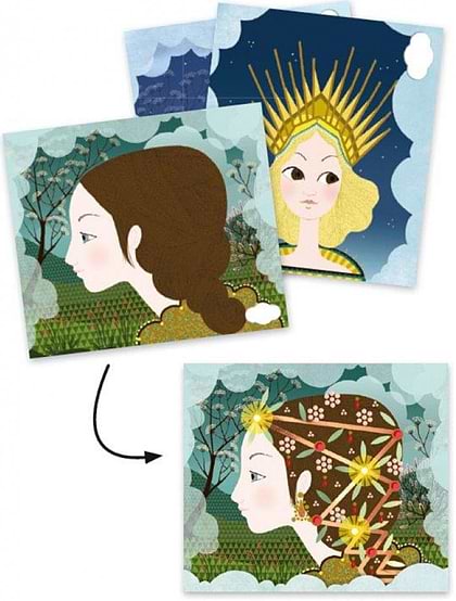 Фото - Набор для бумажного творчества Djeco Фабрика Искусства ''Диадемы'' (DJ09312)