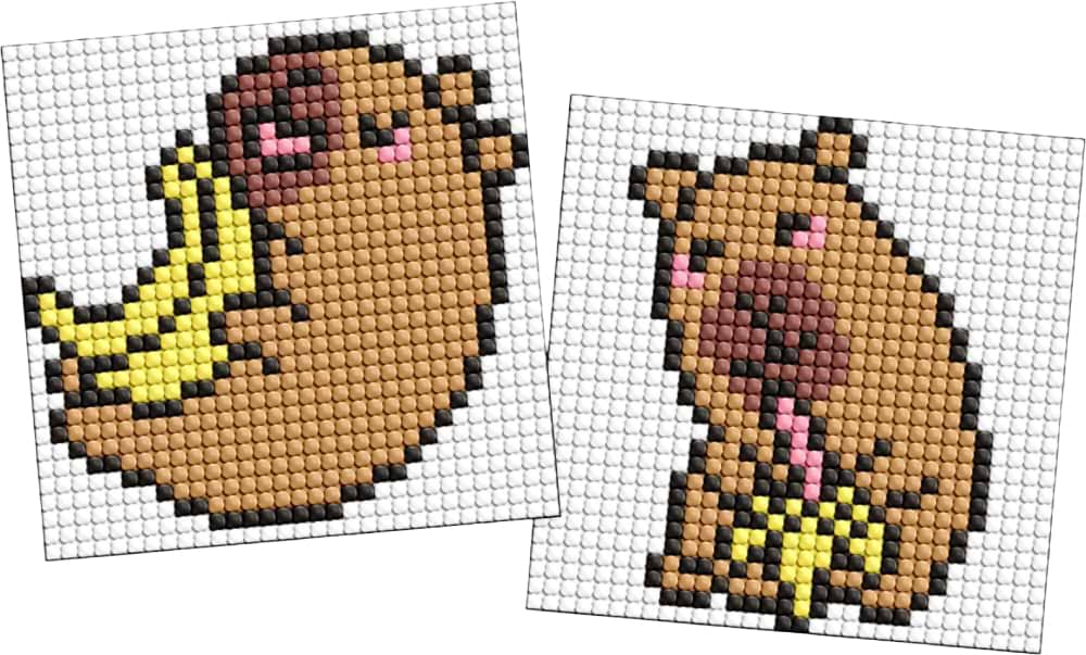 Набор для изготовления декора Ideyka Капибара: бананы 9х9 см (AMG1165)