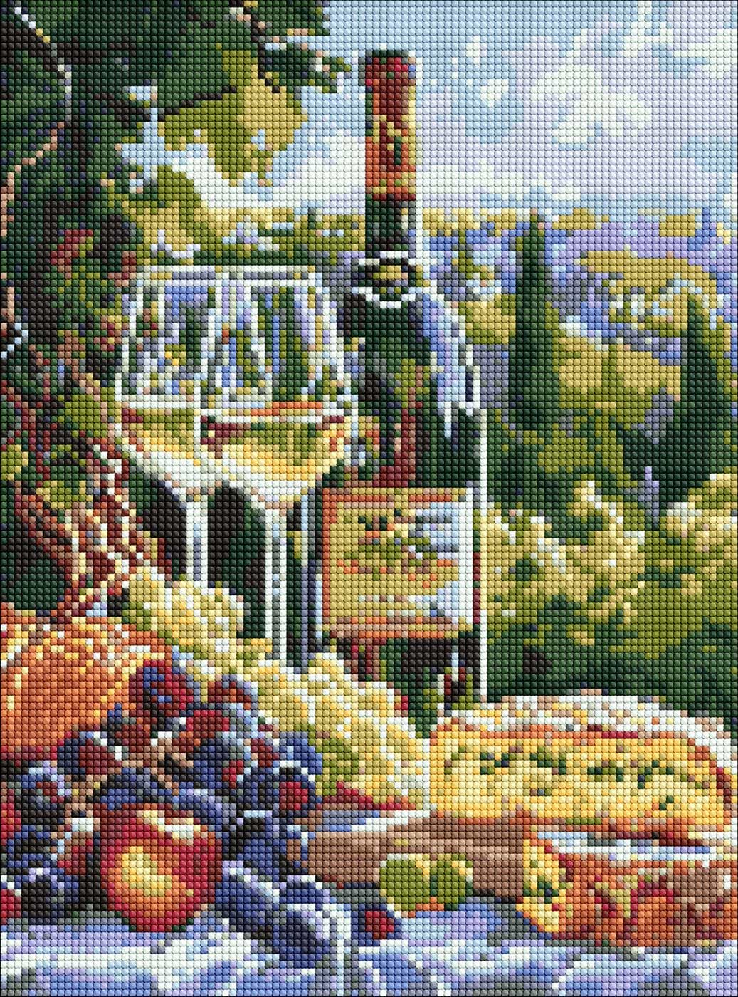 Алмазний живопис Ideyka Смак шардоне 30х40 см (AMO20188)