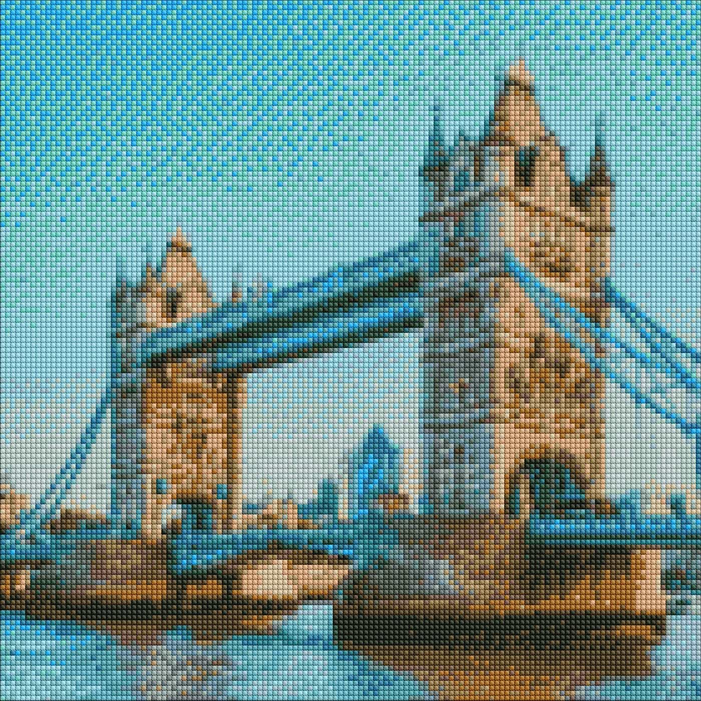 Алмазний живопис Ideyka Тауерський міст 40х40 см (AMO7176)