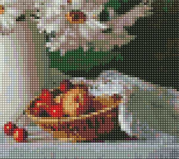 Фото - Алмазний живопис Ideyka "Ромашкова краса" 40х40см (AMO7331)