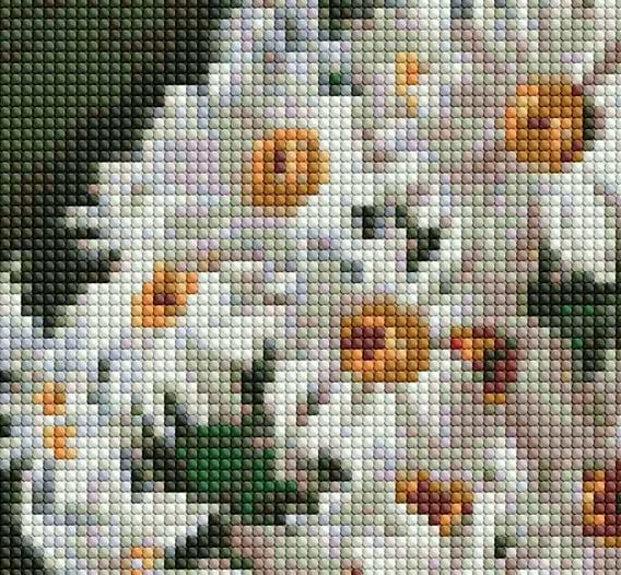 Фото - Алмазний живопис Ideyka "Ромашкова краса" 40х40см (AMO7331)