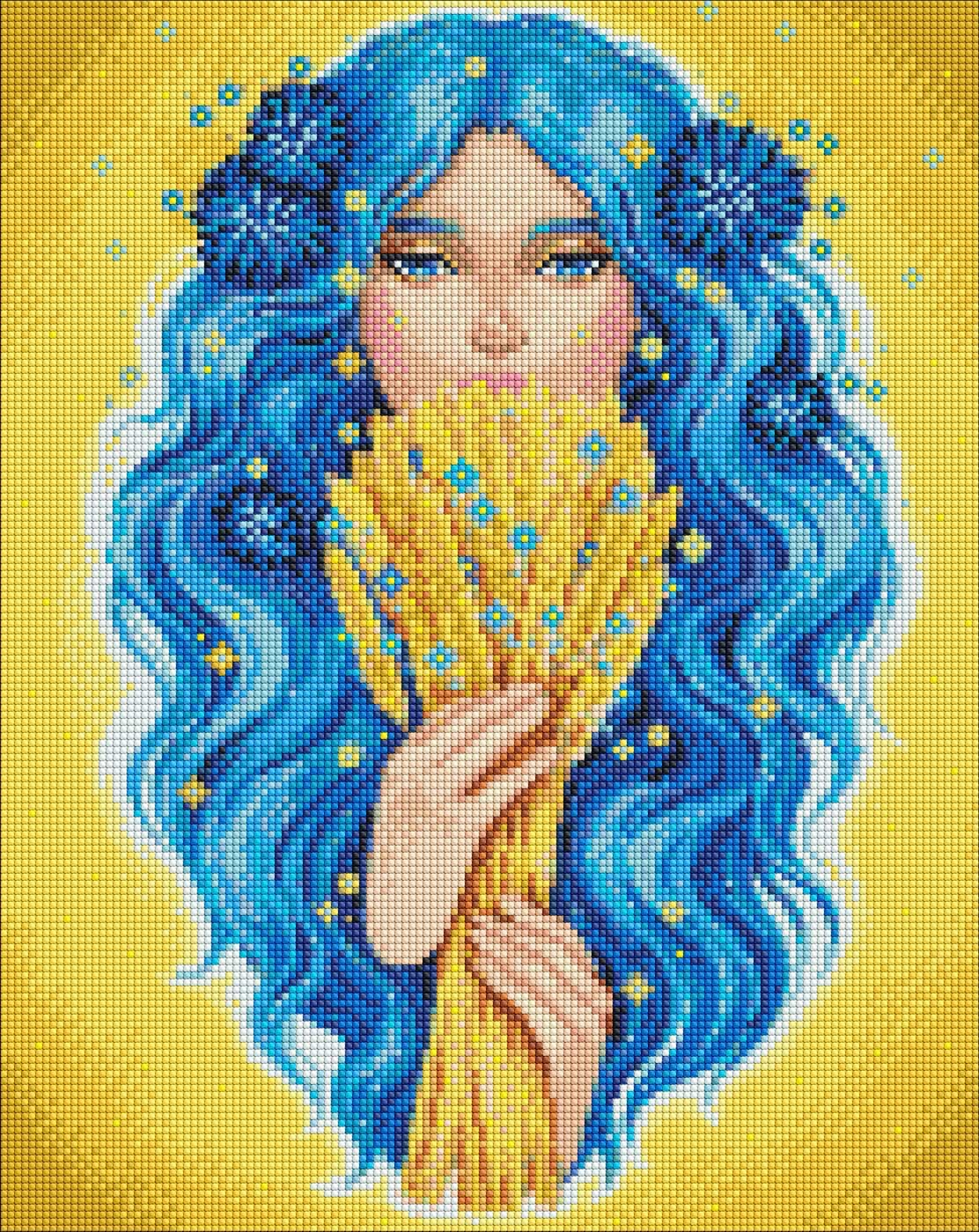 Алмазная живопись Ideyka "Золото Украины" 40х50 см (AMO7692)