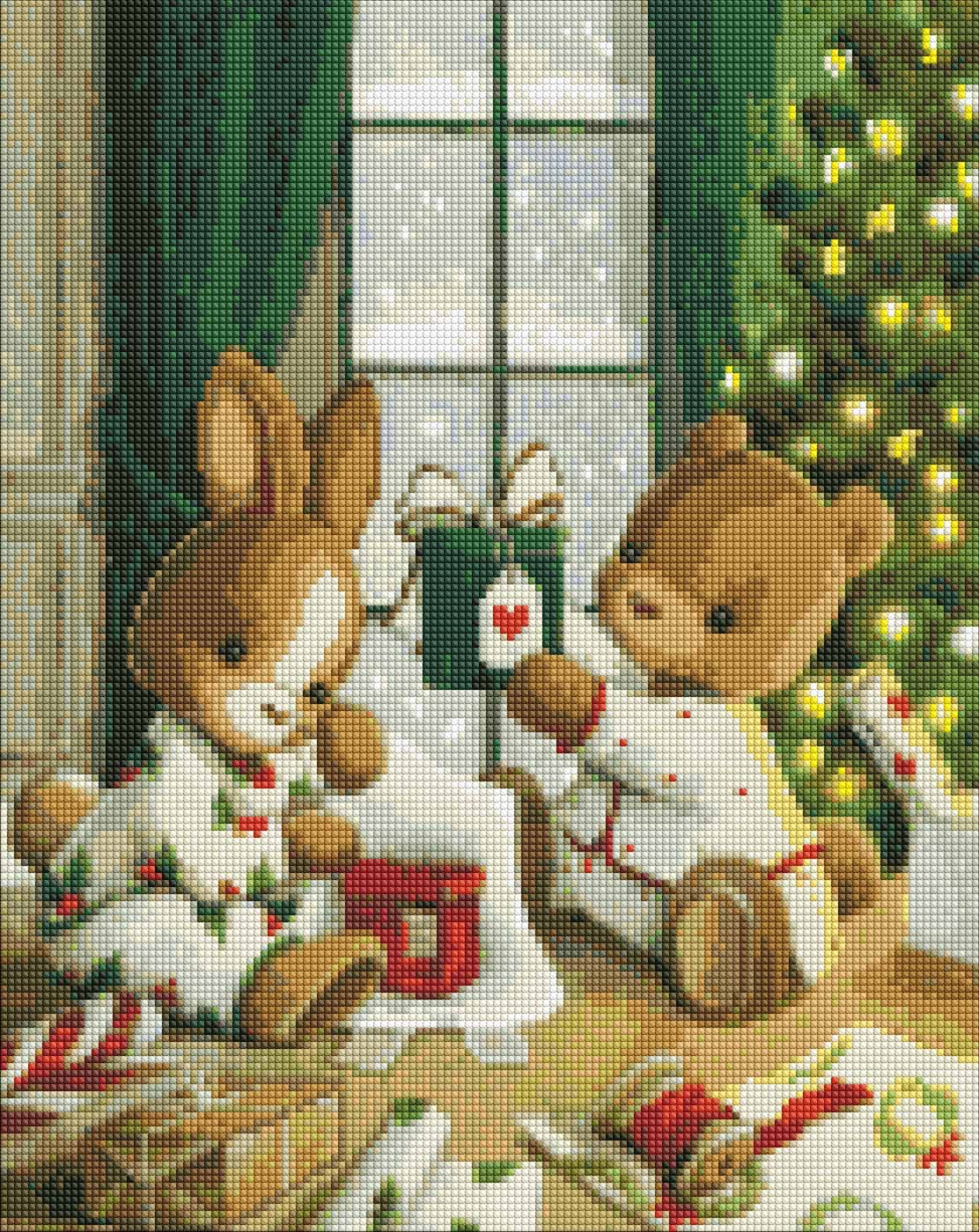 Алмазная живопись Ideyka Подарки для близких 40х50 см (AMO7767)