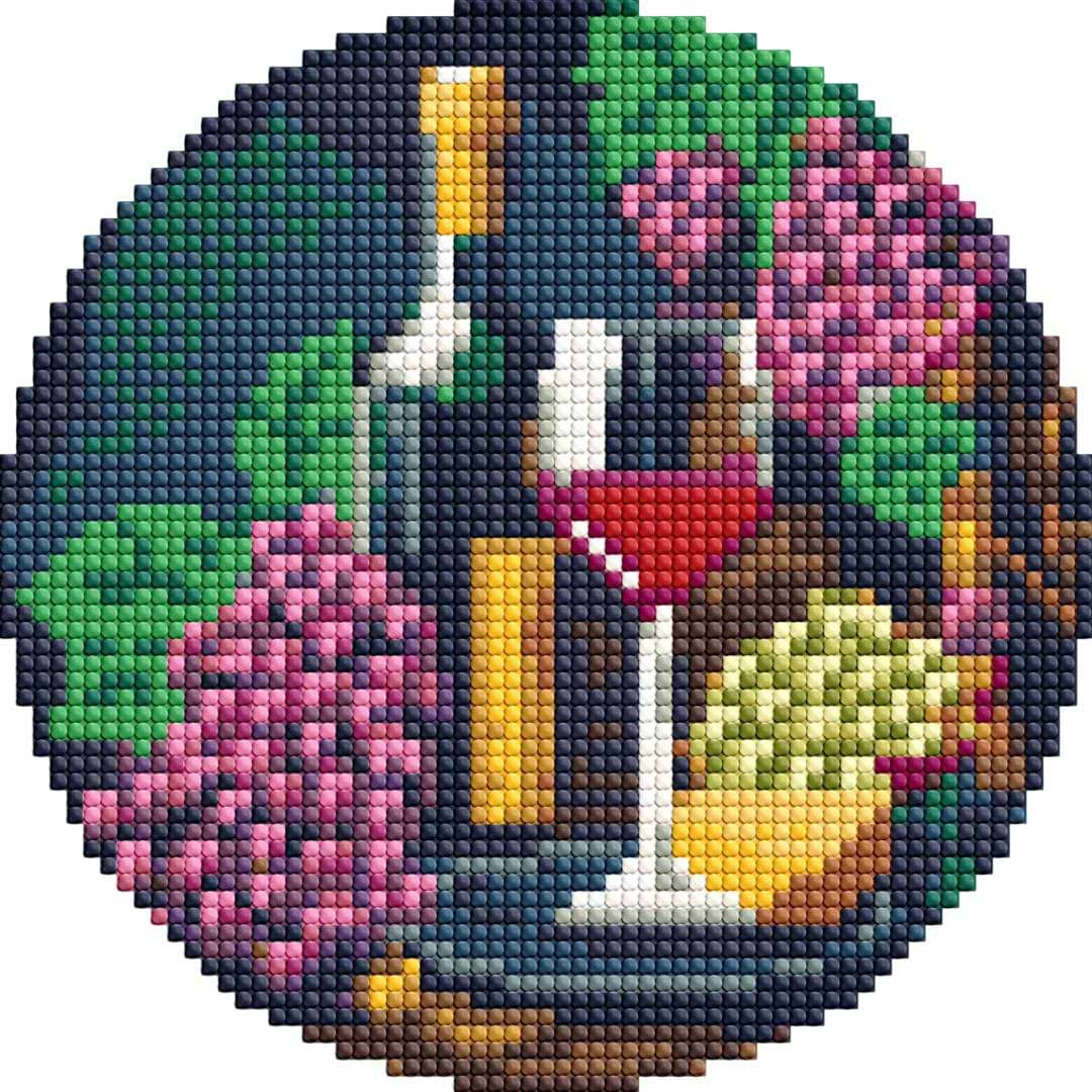 Алмазний живопис Ideyka Вишукана дегустація 19 см (AM-R7922) - Фото 1