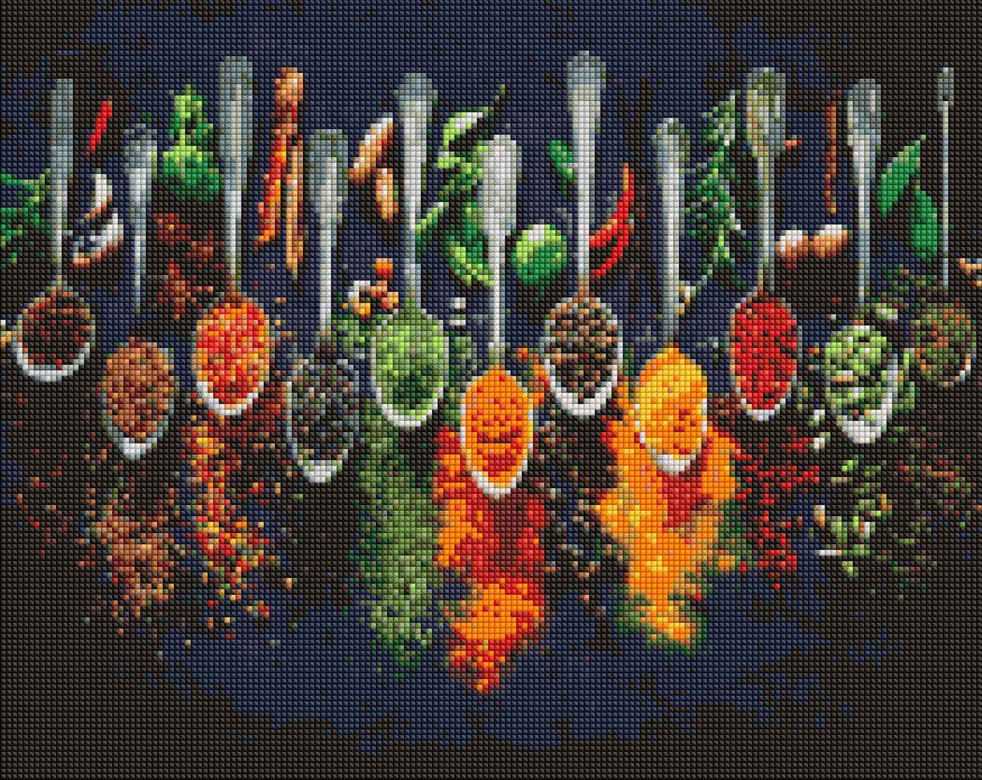 Алмазний живопис Ideyka Прянощі світу 40х50 см (AMO7936) - Фото 1